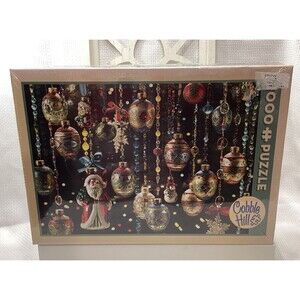 Cobble Hill 1000 Piece Jigsaw Puzzle - Christmas Ornaments New In Box Great Gift